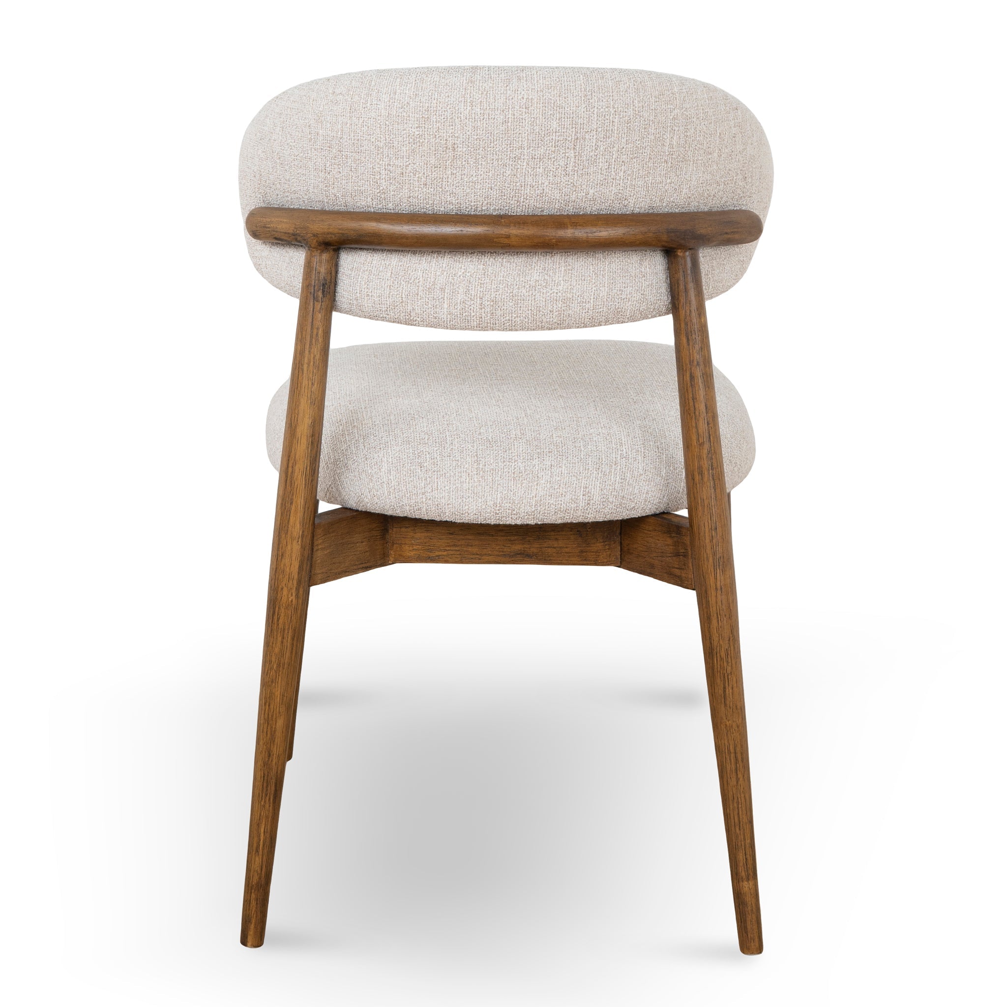 Coastal Beige Dining Chair - Walnut