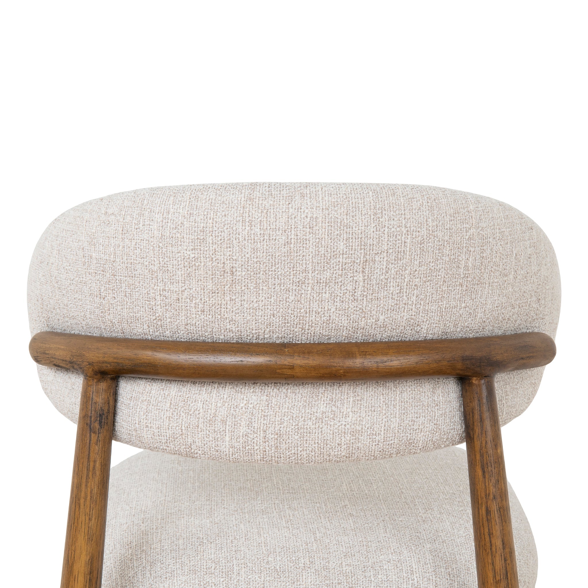 Coastal Beige Dining Chair - Walnut