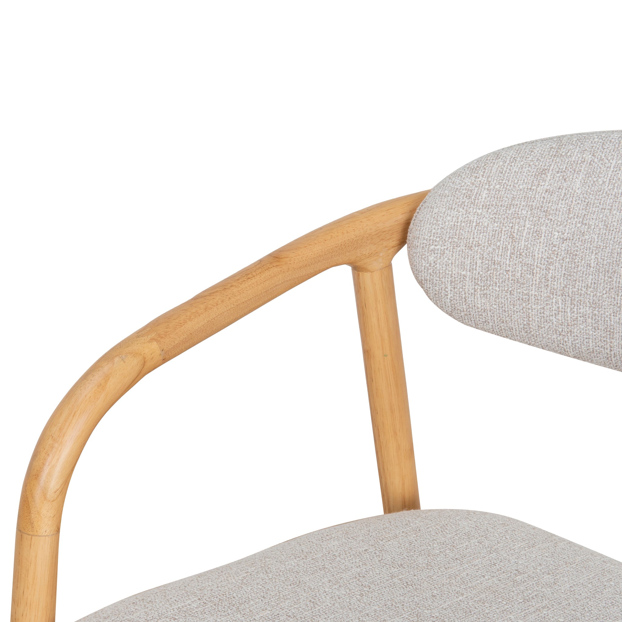 Coastal Beige Dining Chair - Natural