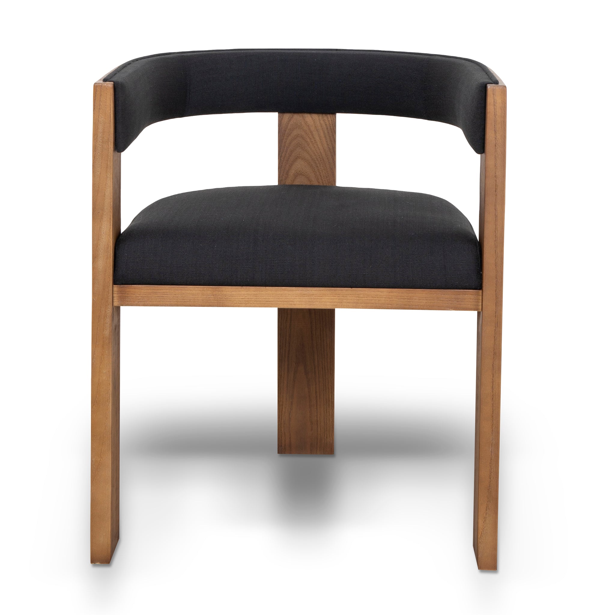 Brown ELM Dining Chair - Black (Set of 2)