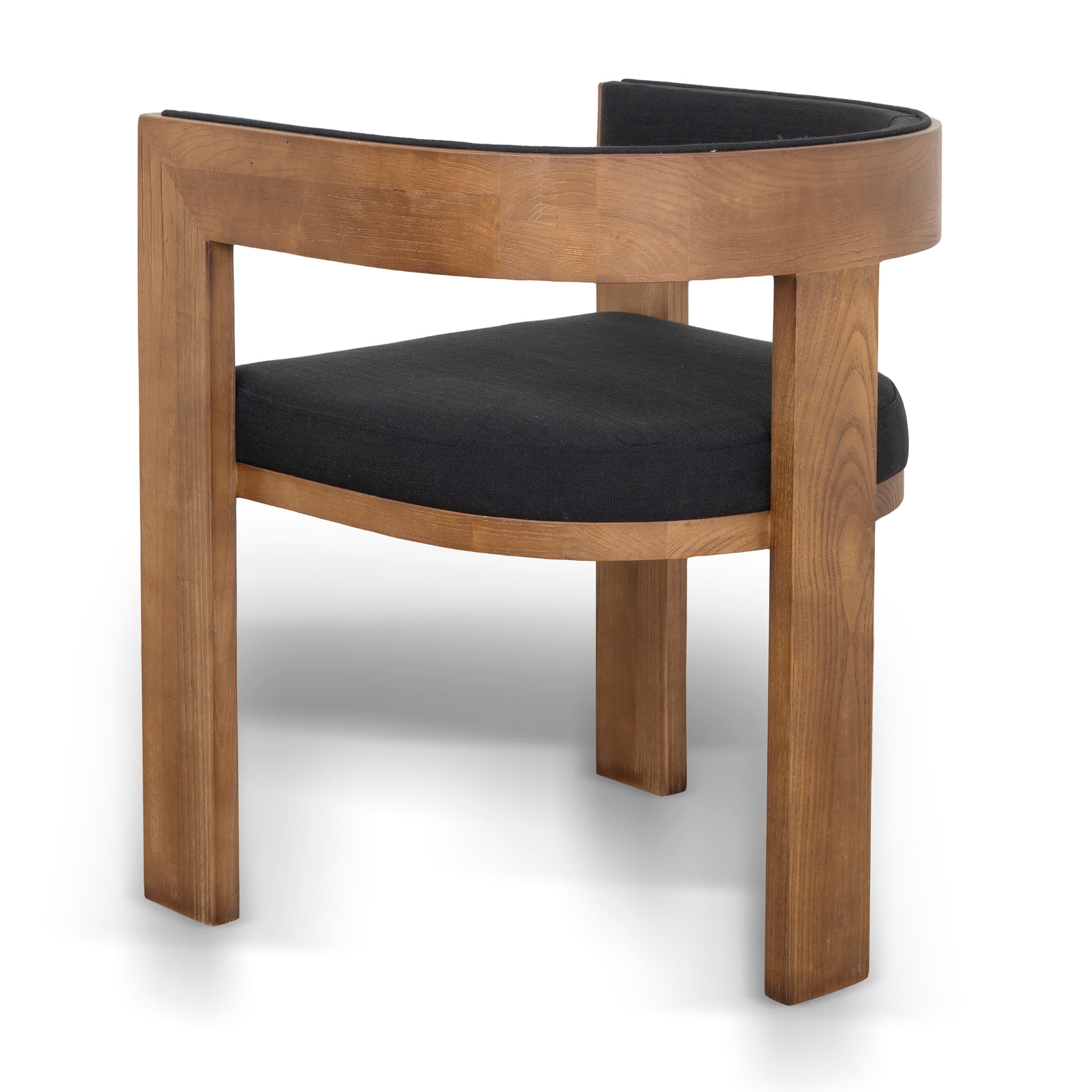 Set of 2 - Miles Brown ELM Dining Chair - Black