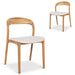 Natural Dining Chair - Beige (Set of 2)