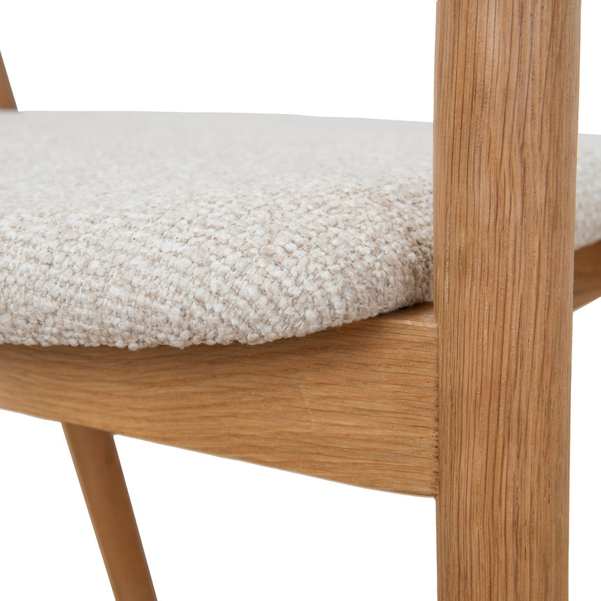 Natural Dining Armchair - Beige (Set of 2)