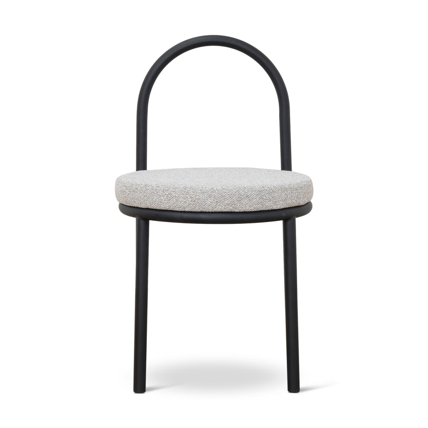 Black Dining Chair - Clay Grey (Set of 2)