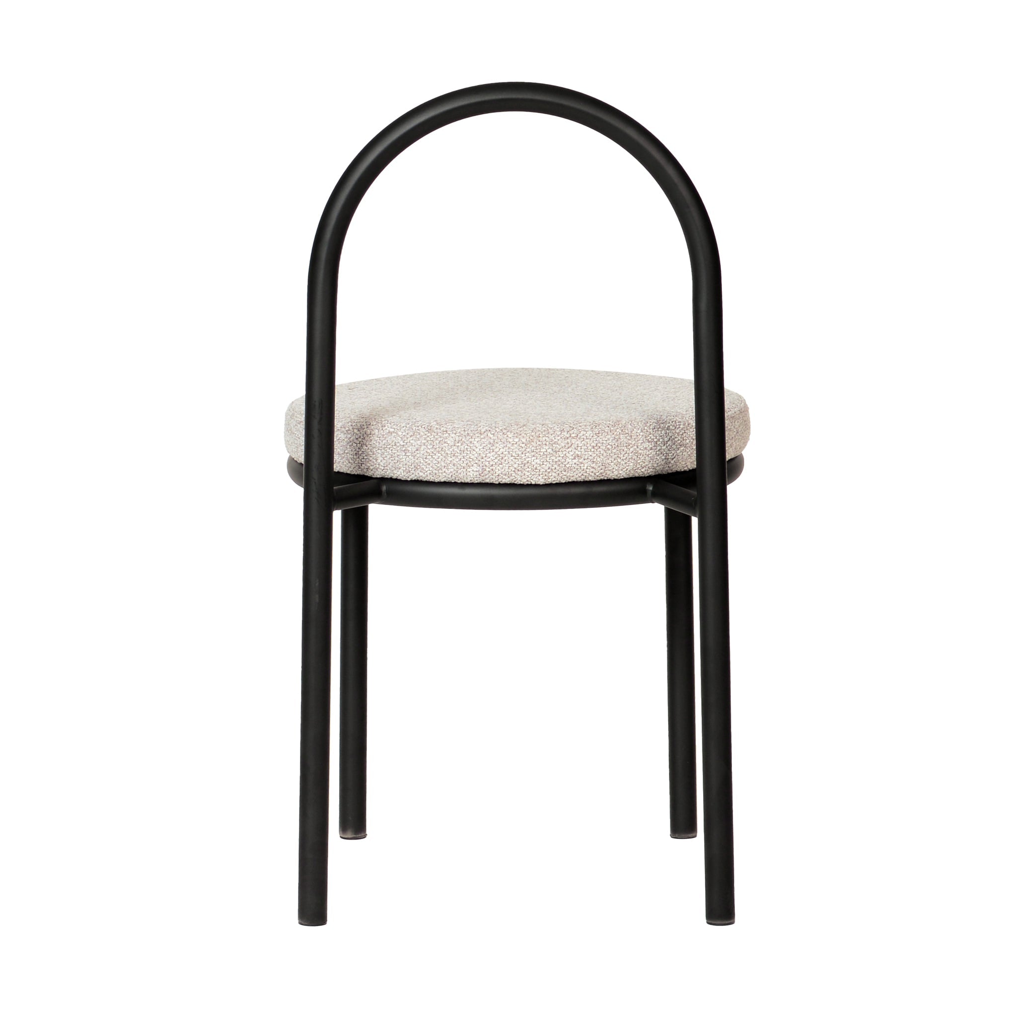 Set of 2 - Mclean Black Dining Chair - Clay Grey