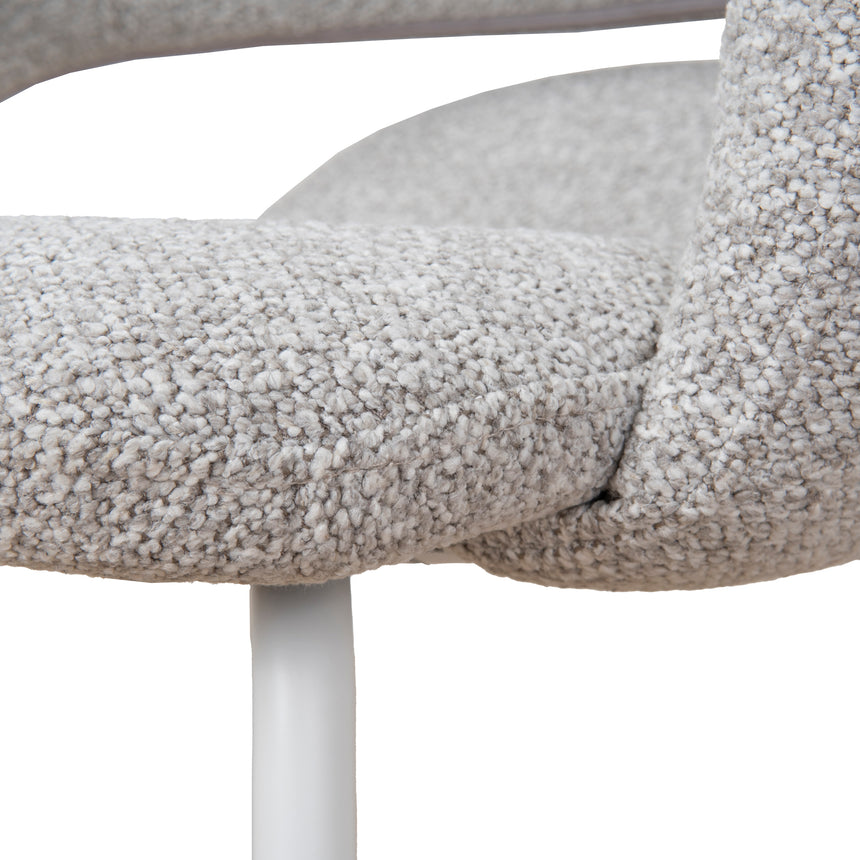 White Dining Chair - Clay Grey (Set of 2)