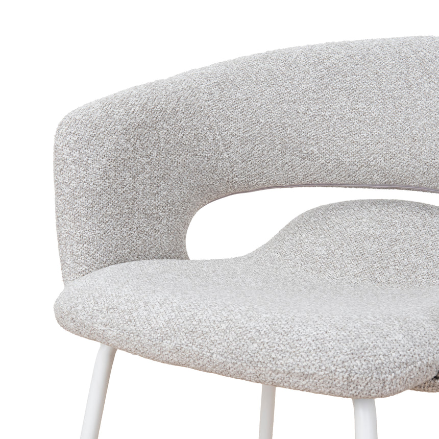 White Dining Chair - Clay Grey (Set of 2)