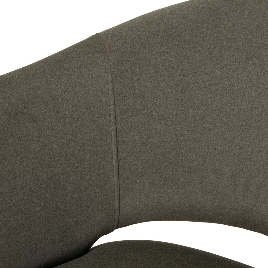 White Dining Chair - Dark Moss Green (Set of 2)