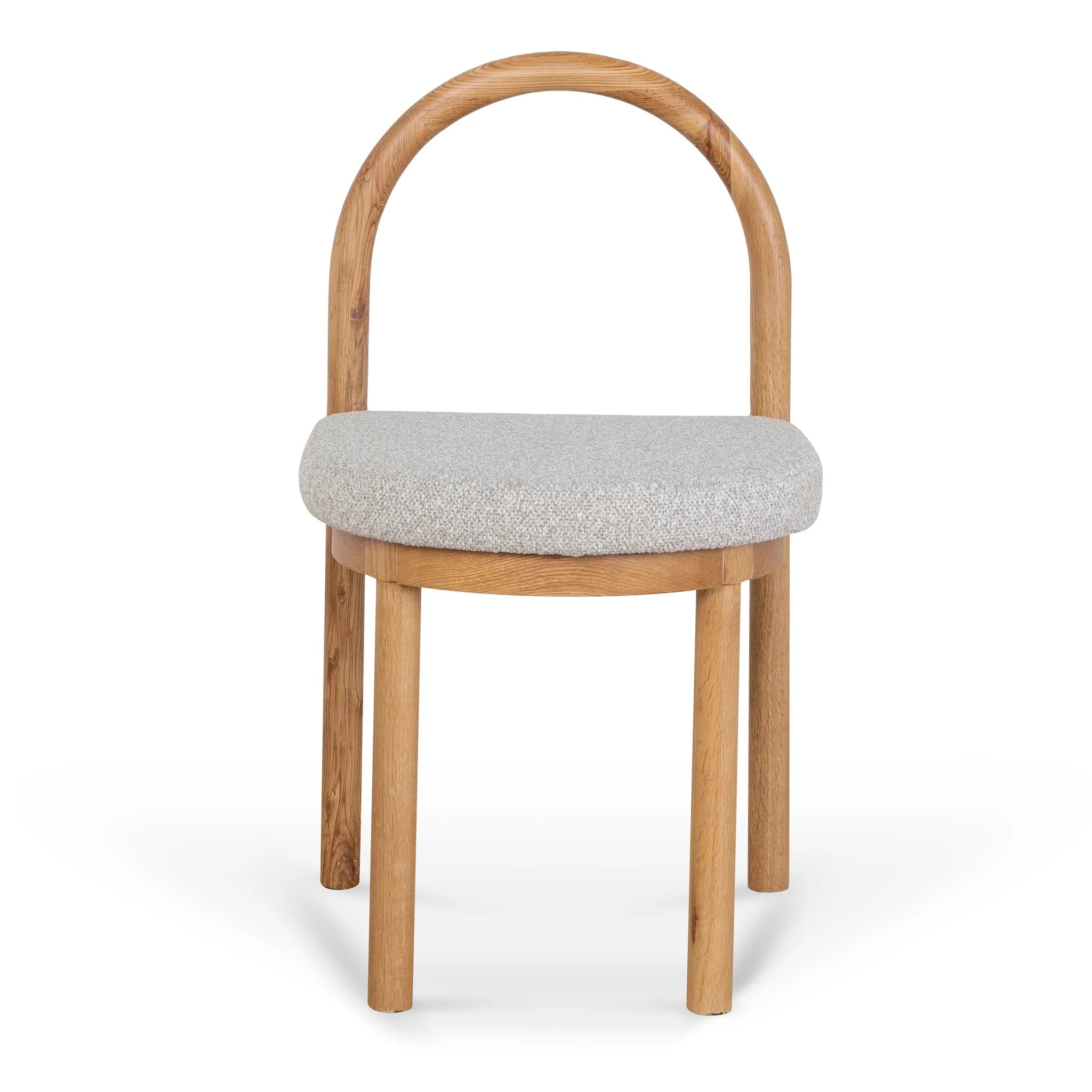Showcasing Sasena Natural Dining Chair - Clay Grey (Set of 2) DC10201-LJx2 Dining Chair by Calibre Furniturs