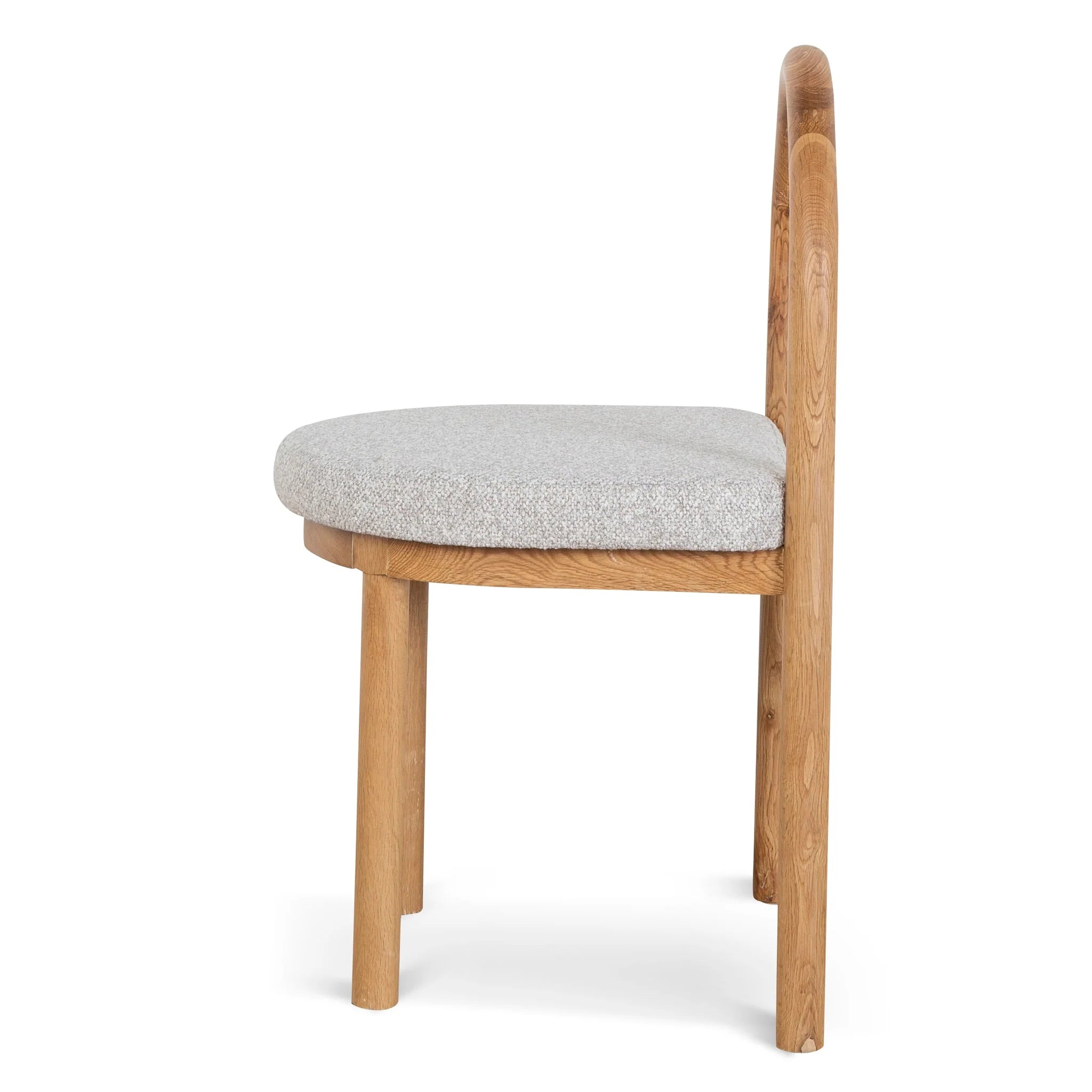 Sasena Natural Dining Chair - Clay Grey (Set of 2)