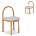 Showcasing Sasena Natural Dining Chair - Clay Grey (Set of 2) DC10201-LJx2 Dining Chair by Calibre Furniturs