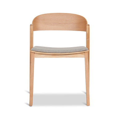 Showcasing Conisena Natural Dining Chair - Grey Seat (Set of 2) DC10291-SDx2 Dining Chair by Calibre Furniturs