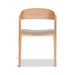 Showcasing Conisena Natural Dining Chair - Grey Seat (Set of 2) DC10291-SDx2 Dining Chair by Calibre Furniturs