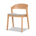 Showcasing Conisena Natural Dining Chair - Grey Seat (Set of 2) DC10291-SDx2 Dining Chair by Calibre Furniturs