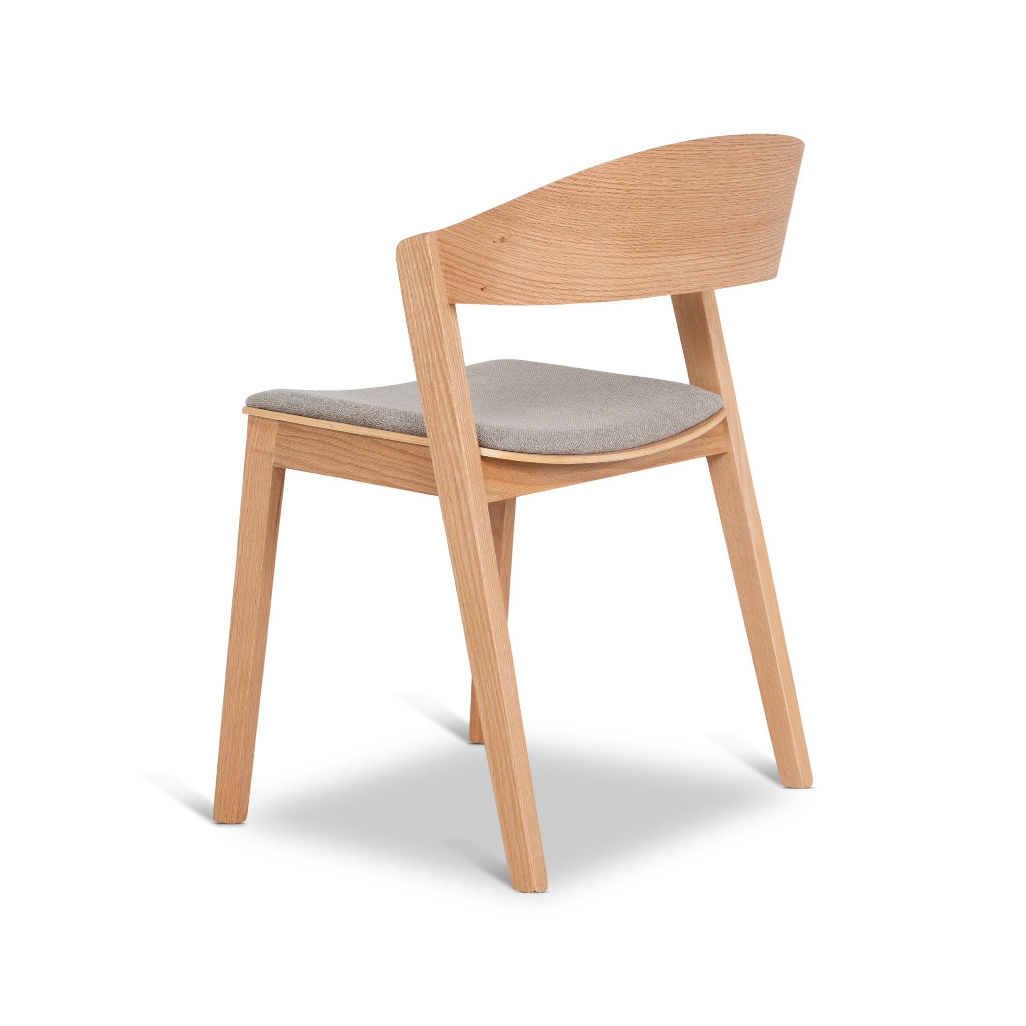Natural Dining Chair - Grey Seat (Set of 2)