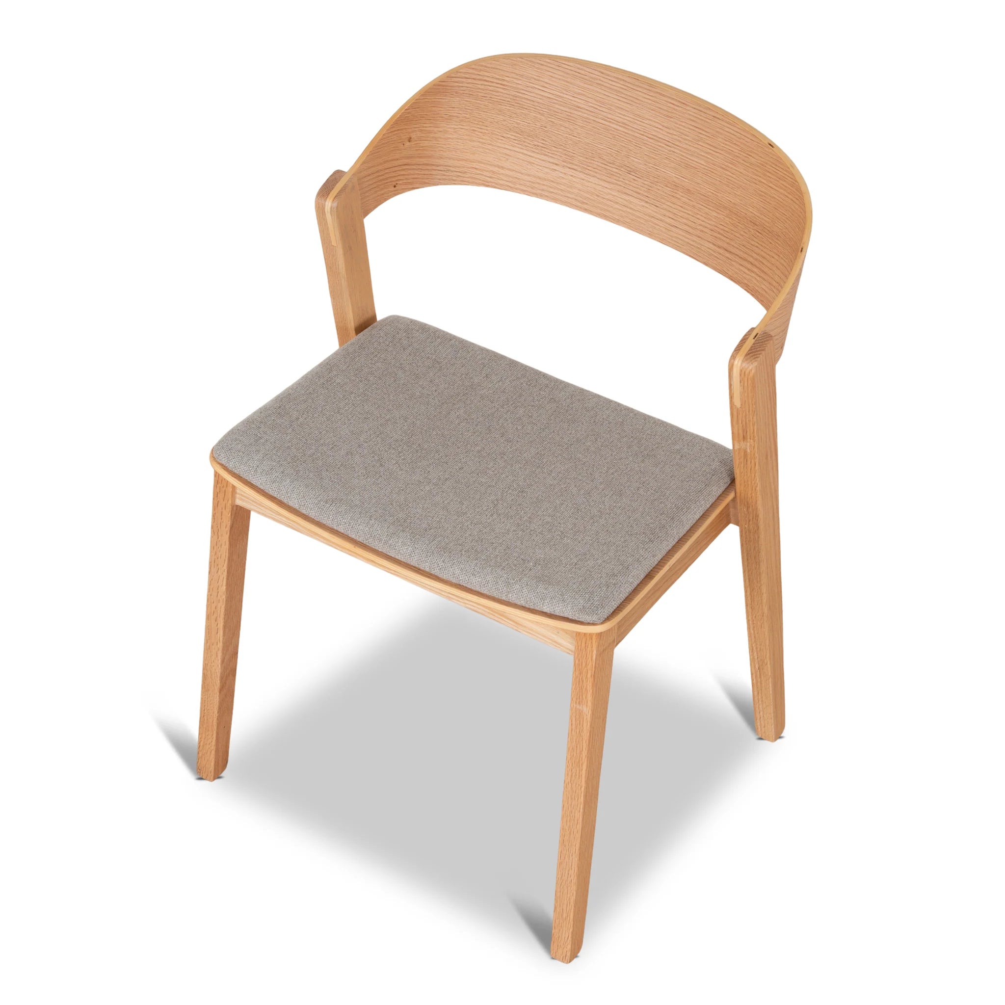 Conisena Natural Dining Chair - Grey Seat (Set of 2)