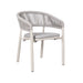 Showcasing Cerolo Sand White Outdoor Dining Chair - Light Grey (Set of 2) DC10302-IDx2 Dining Chair by Calibre Furniturs