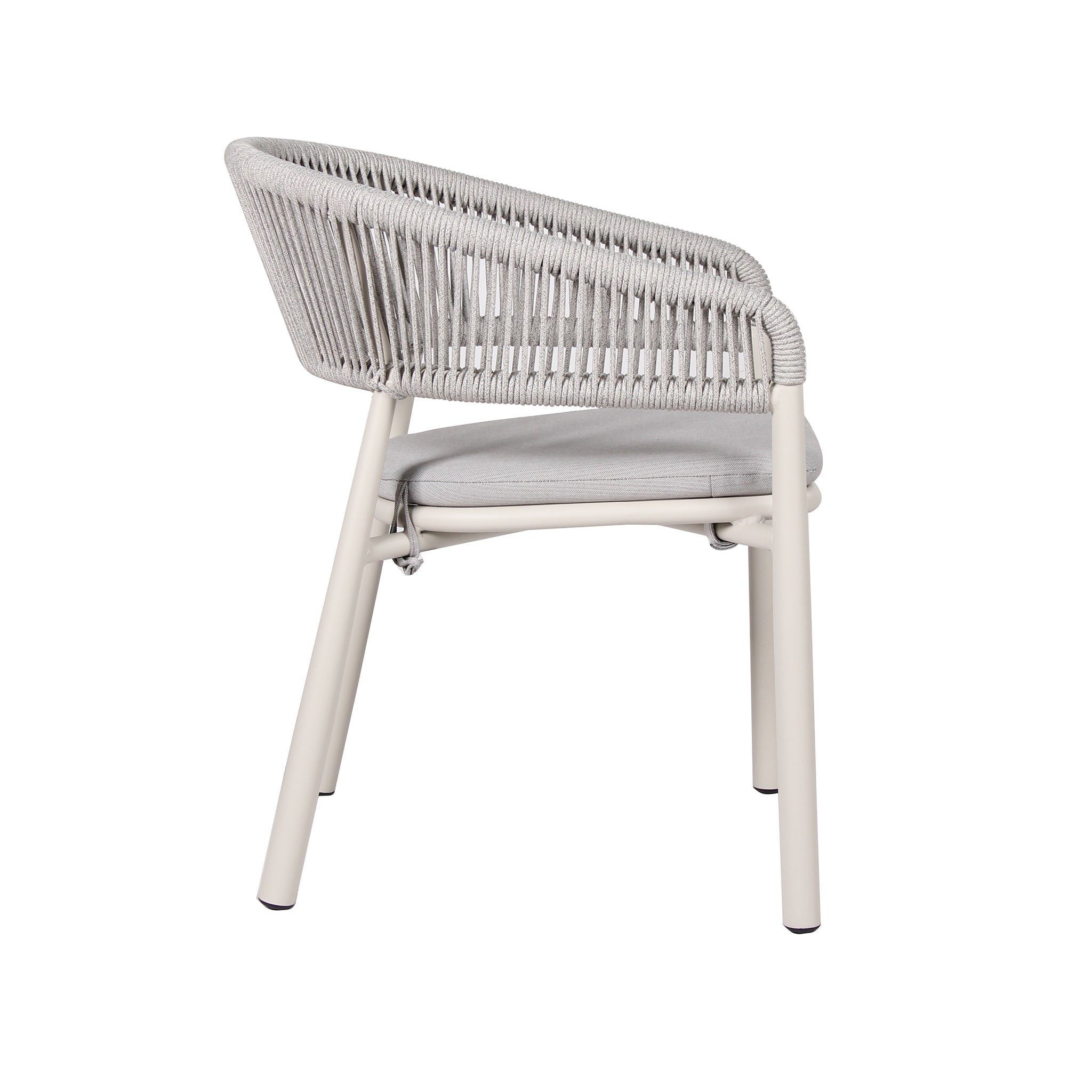 IDx2 Sand White Outdoor Dining Chair - Light Grey (Set of 2)