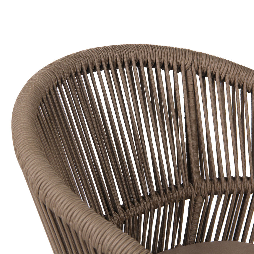 Beige Outdoor Dining Chair - Brown (Set of 2)