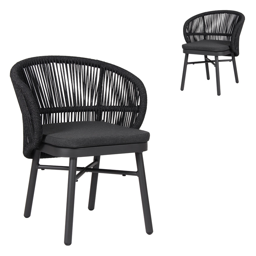 Outdoor Dining Chair - Charcoal (Set of 2)
