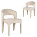 Showcasing Samabela Dining Chair - Pale Beige (Set of 2) DC10326-CIx2 Dining Chair by Calibre Furniturs