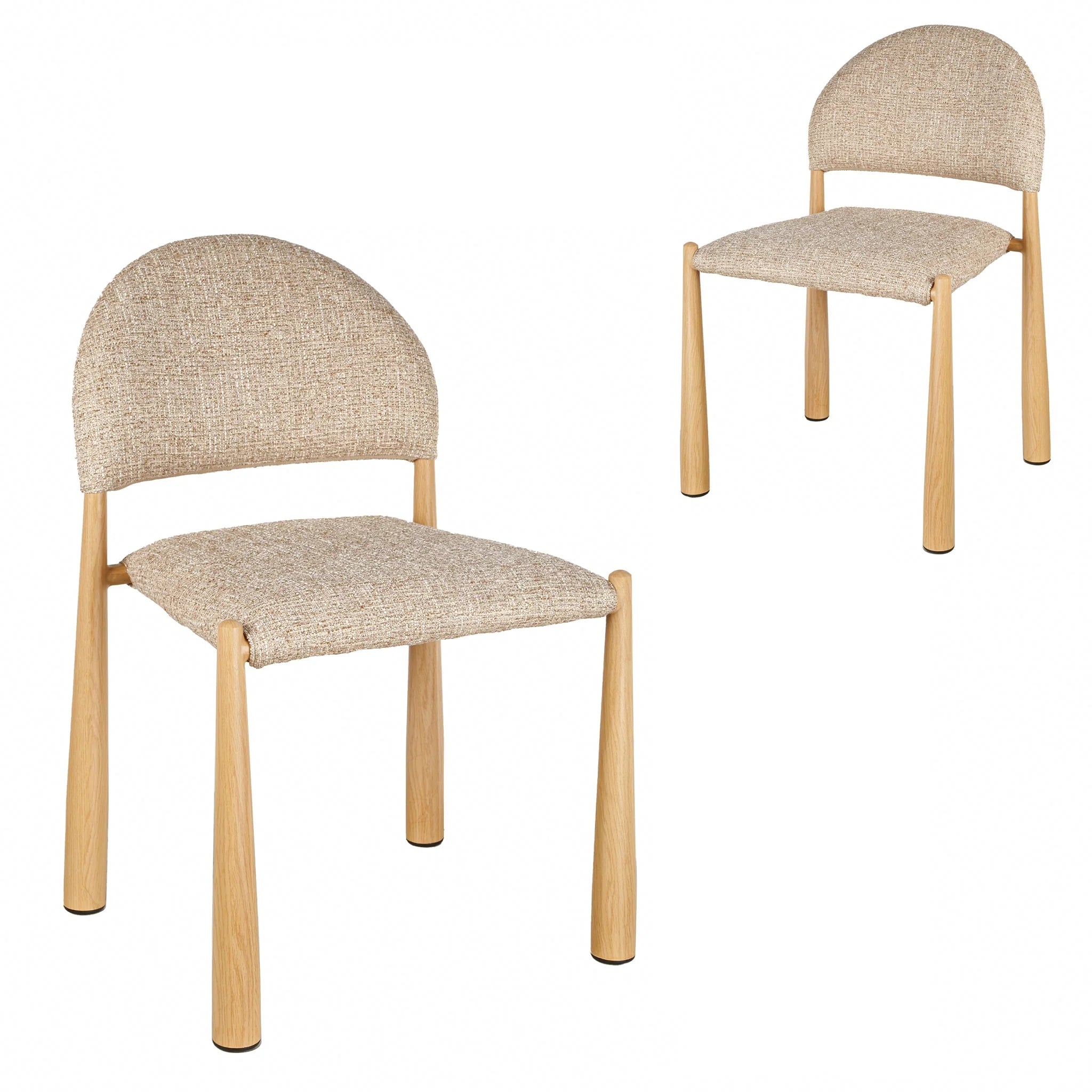 Showcasing Valutala Dining Chair - Stonish Beige (Set of 2) DC10329-CIx2 Dining Chair by Calibre Furniturs