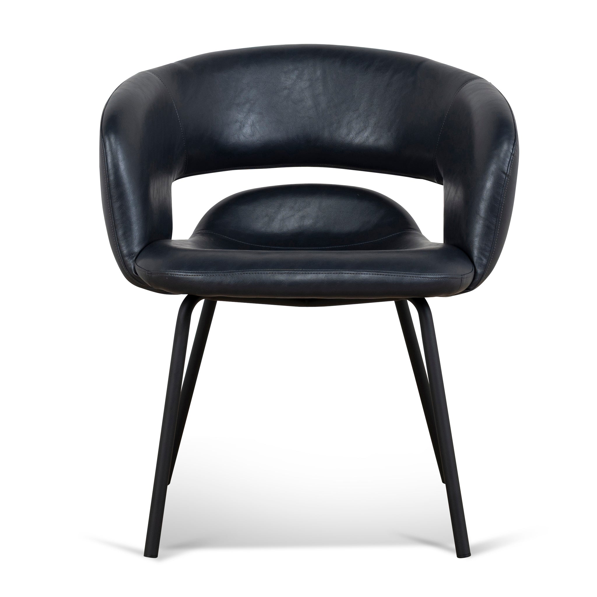 Set of 2 - Dining Chair - Full Black