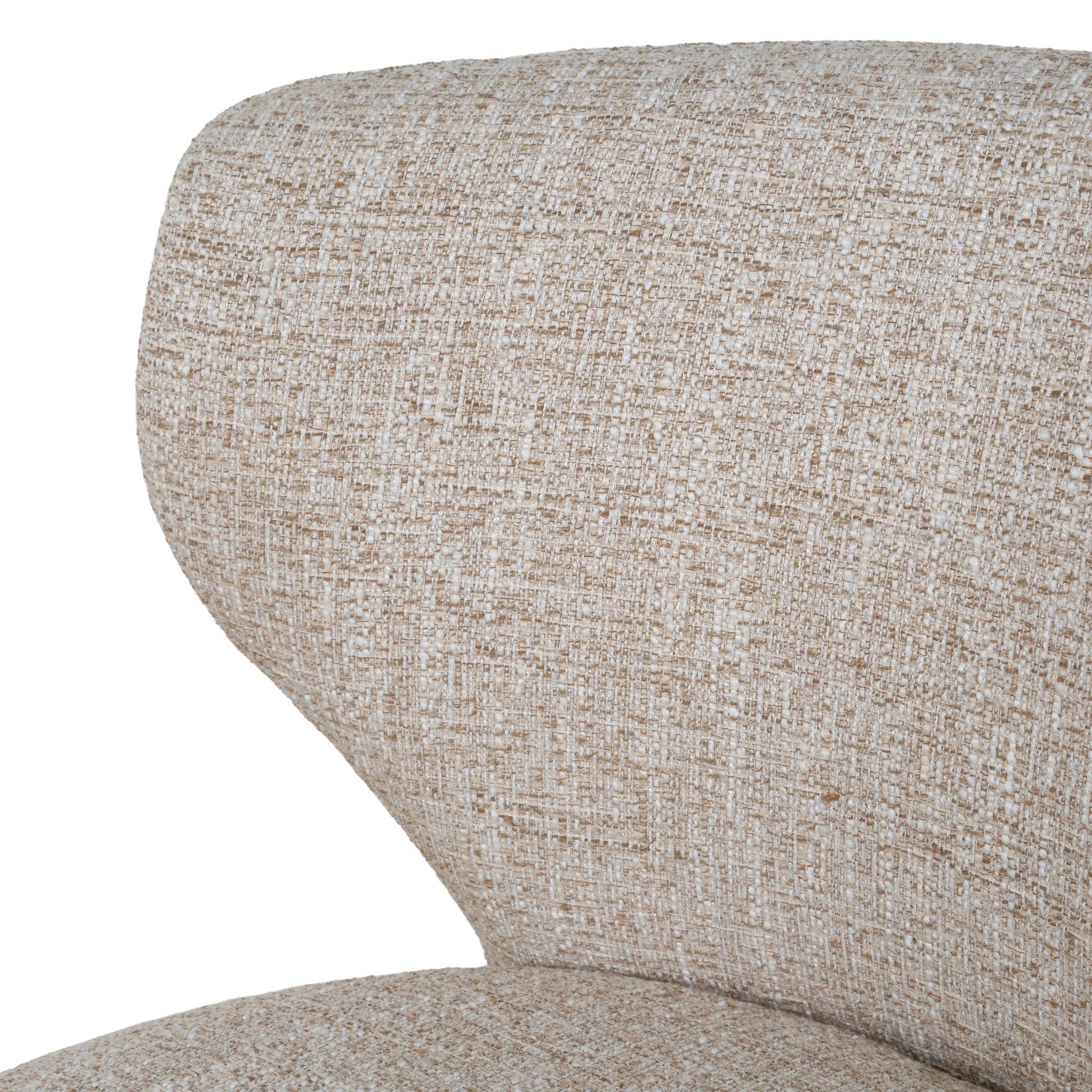 Cipelora Fabric Dining Chair - Pale Beige