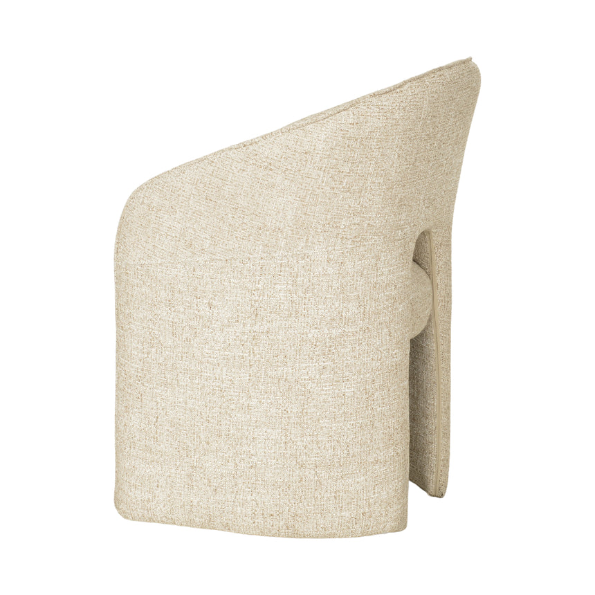 Fabric Dining Chair - Pale Beige
