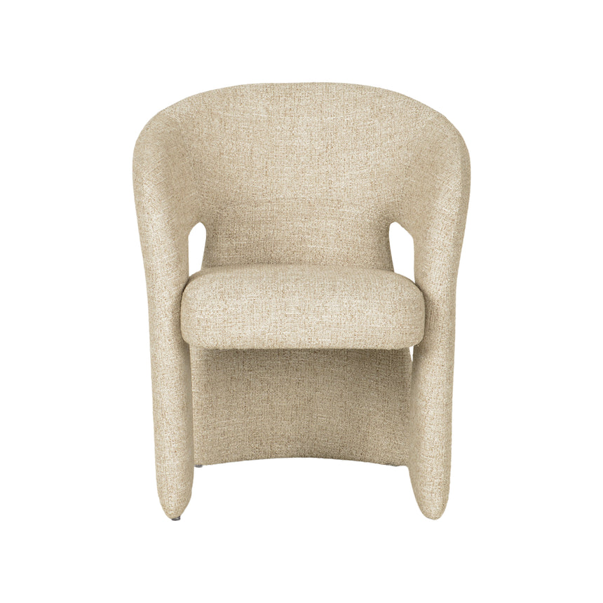 Fabric Dining Chair - Pale Beige