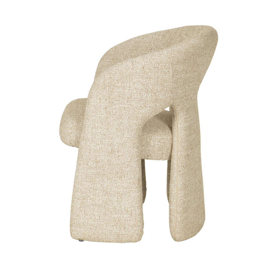 Fabric Dining Chair - Pale Beige