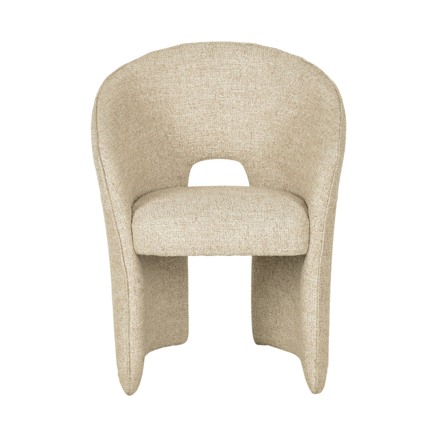 Fabric Dining Chair - Pale Beige