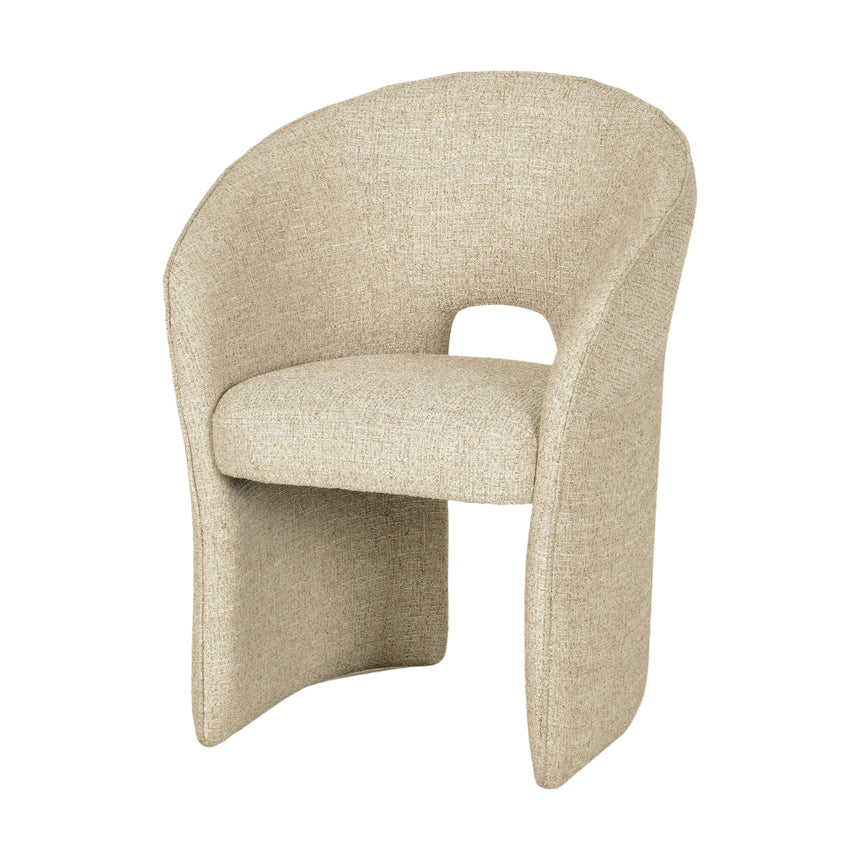 Fabric Dining Chair - Pale Beige