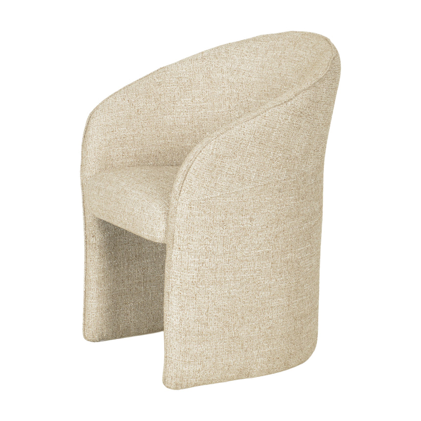 Fabric Dining Chair - Pale Beige