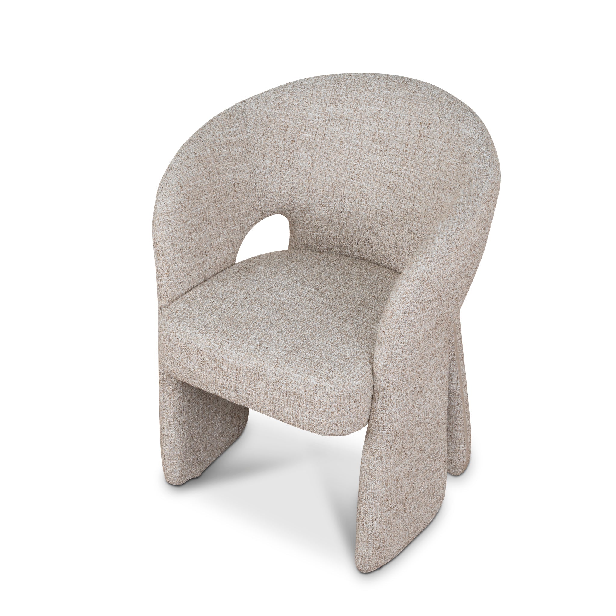 Fabric Dining Chair - Pale Beige - image 7