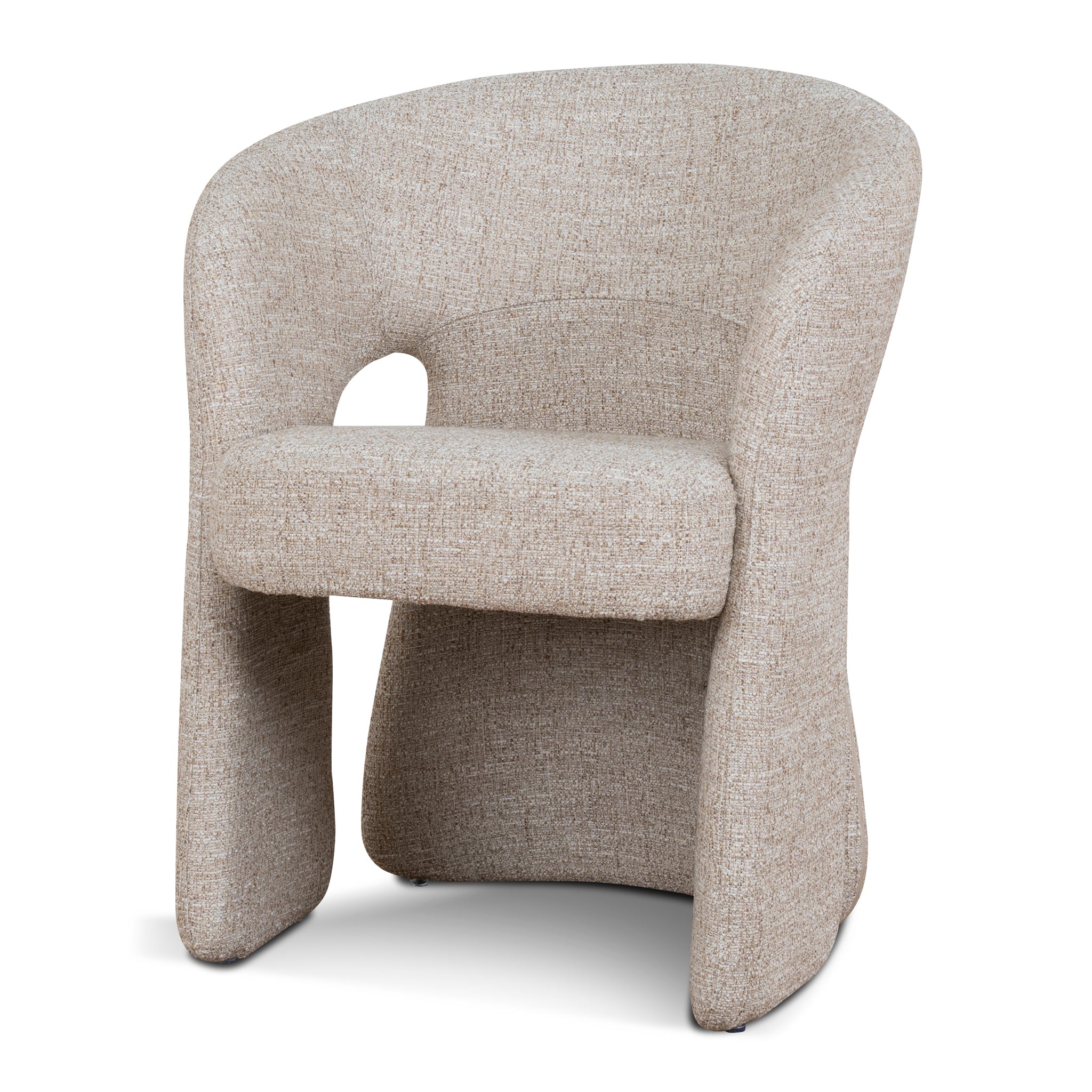 Fabric Dining Chair - Pale Beige