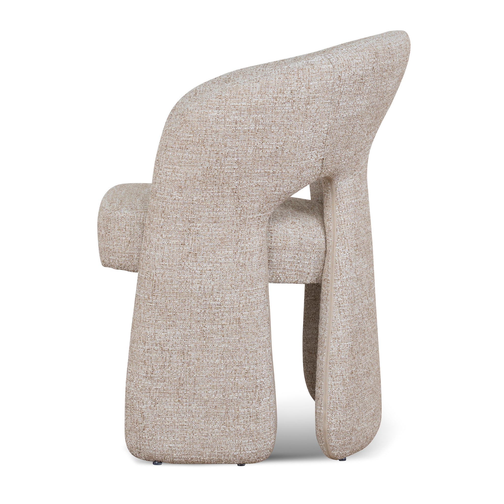 Fabric Dining Chair - Pale Beige - image 4