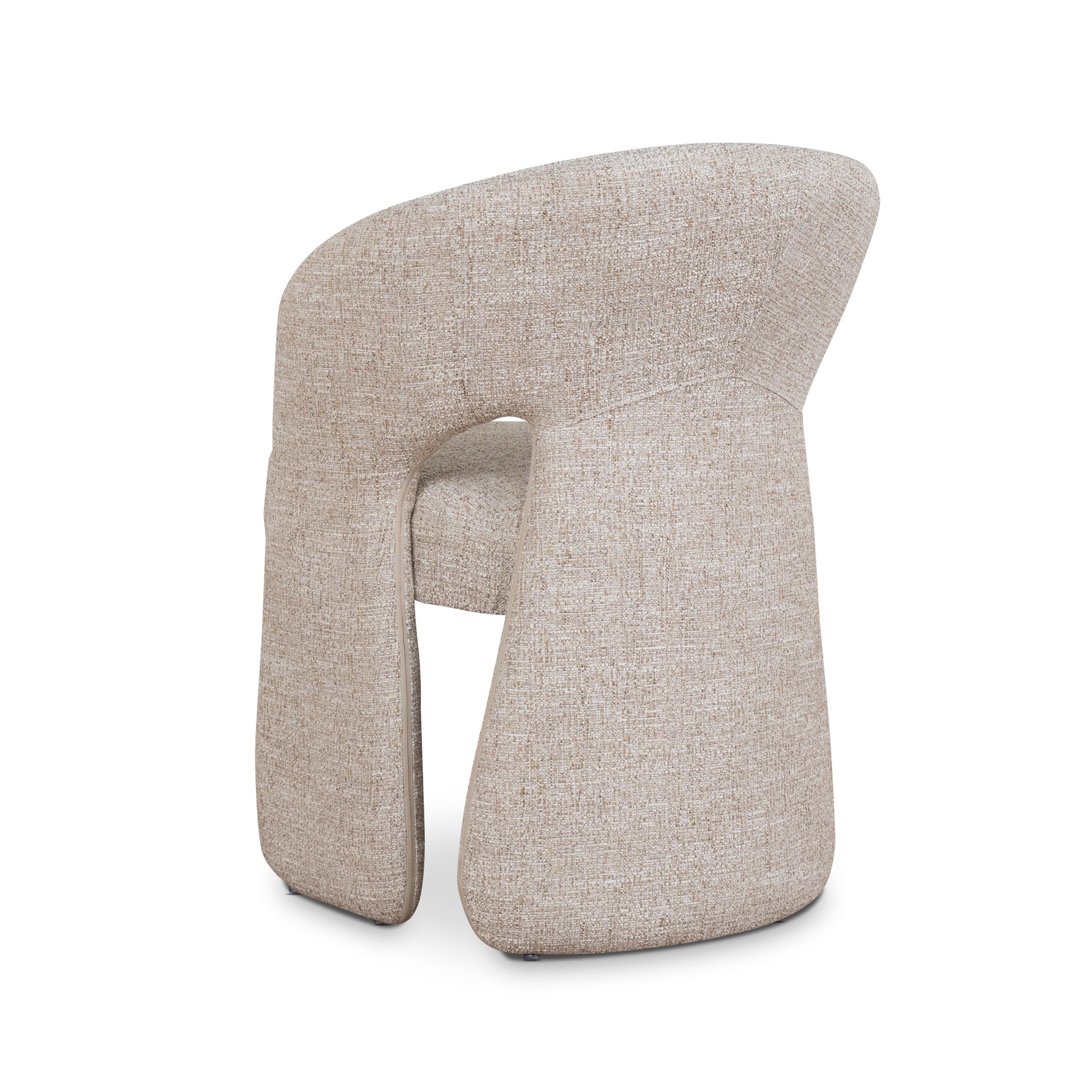 Fabric Dining Chair - Pale Beige - image 5