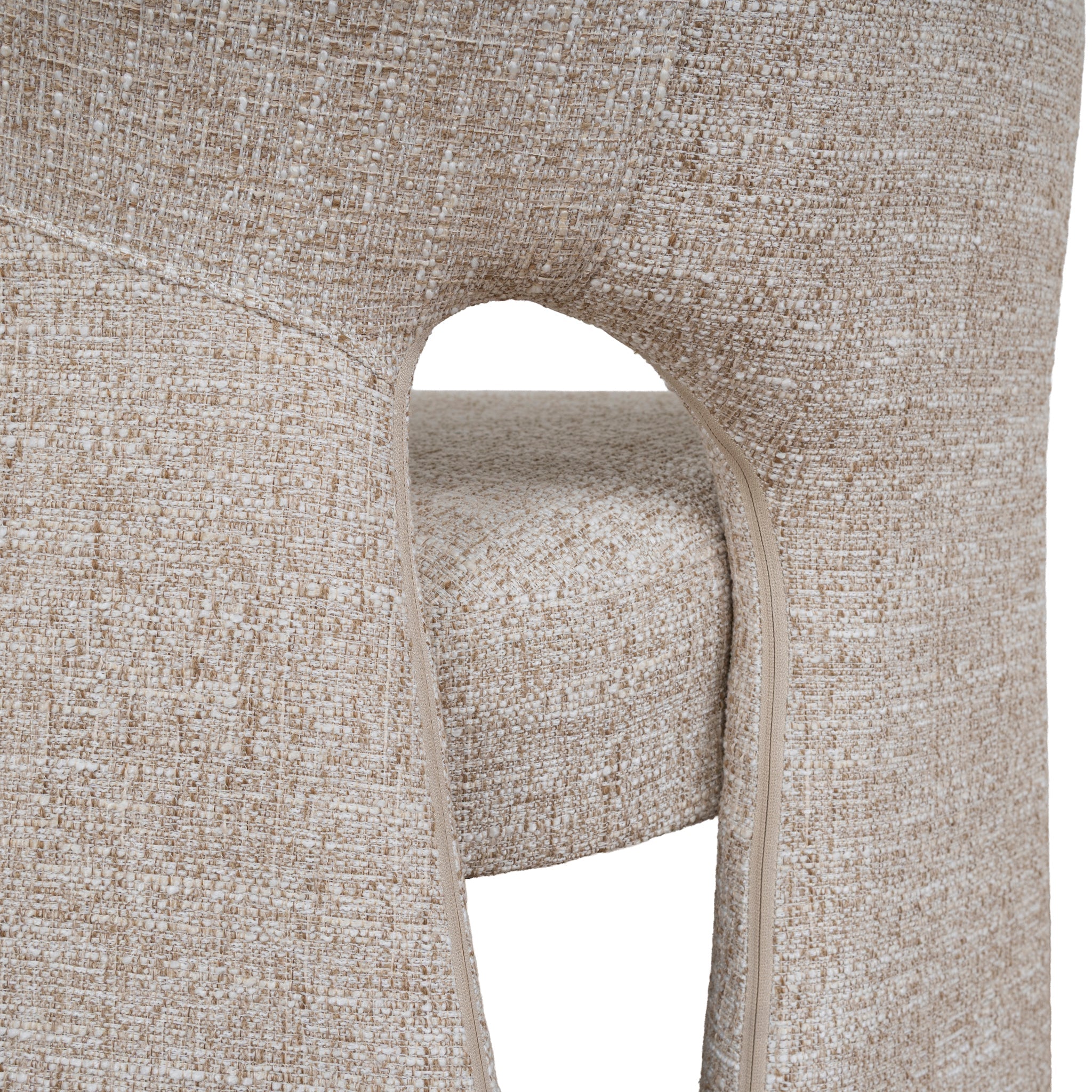 Fabric Dining Chair - Pale Beige - image 10