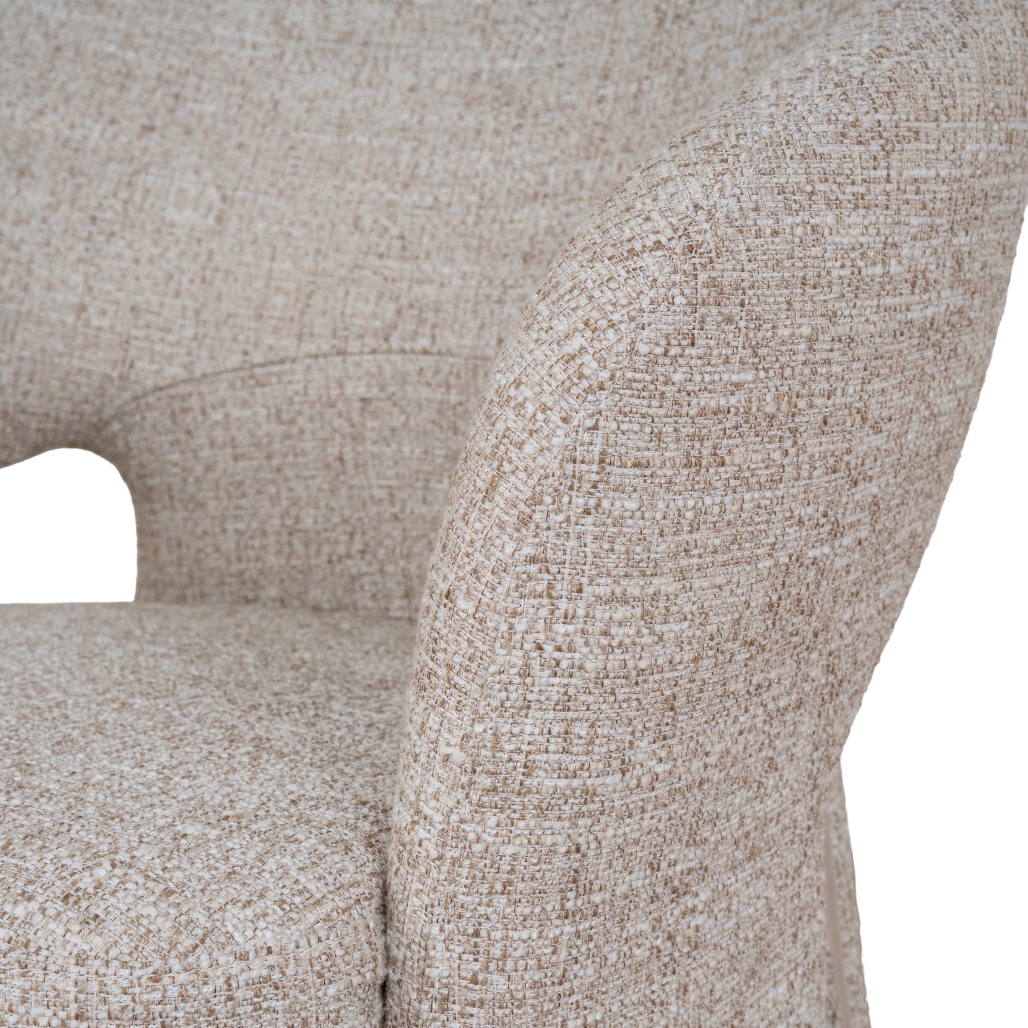 Fabric Dining Chair - Pale Beige - image 9