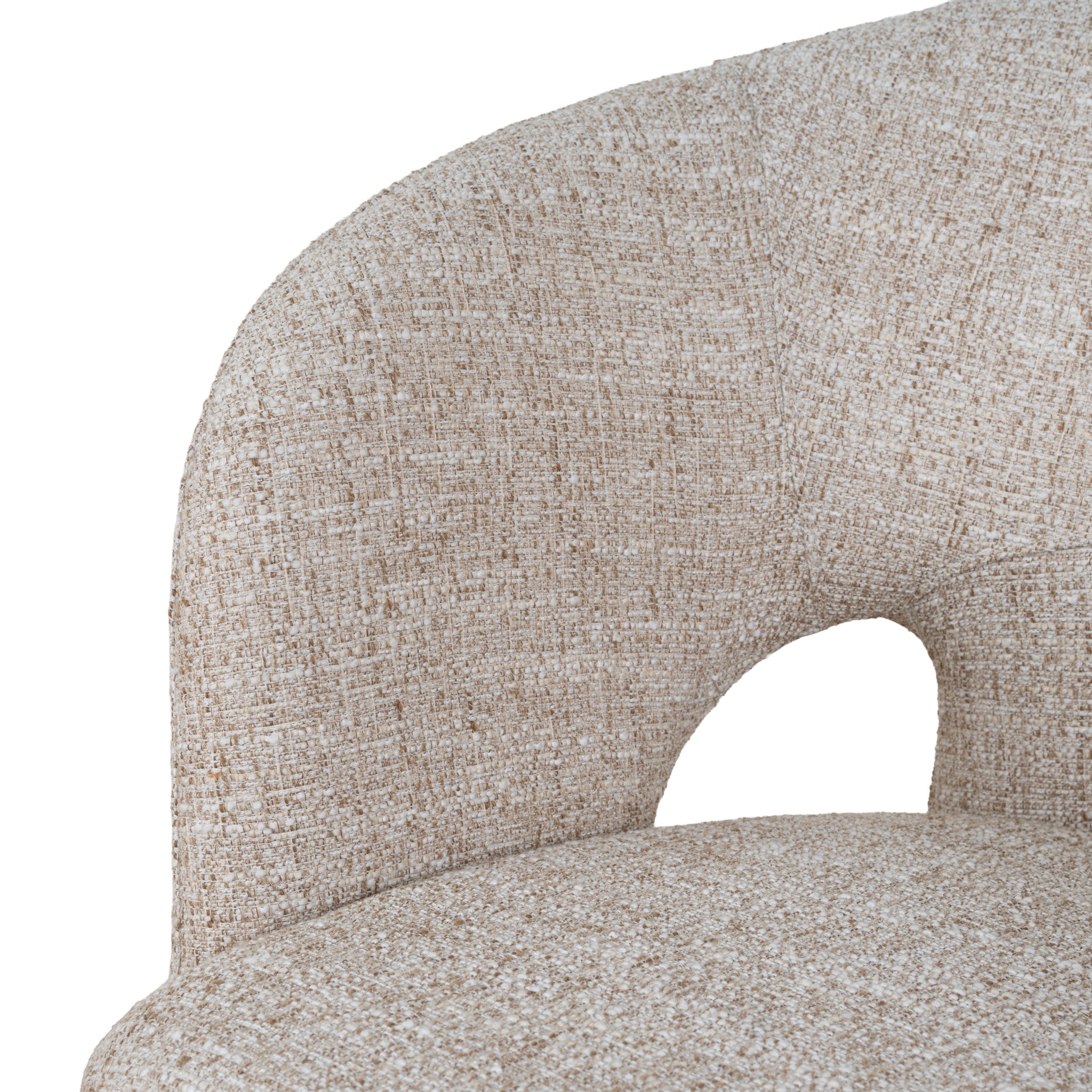 Fabric Dining Chair - Pale Beige - image 8