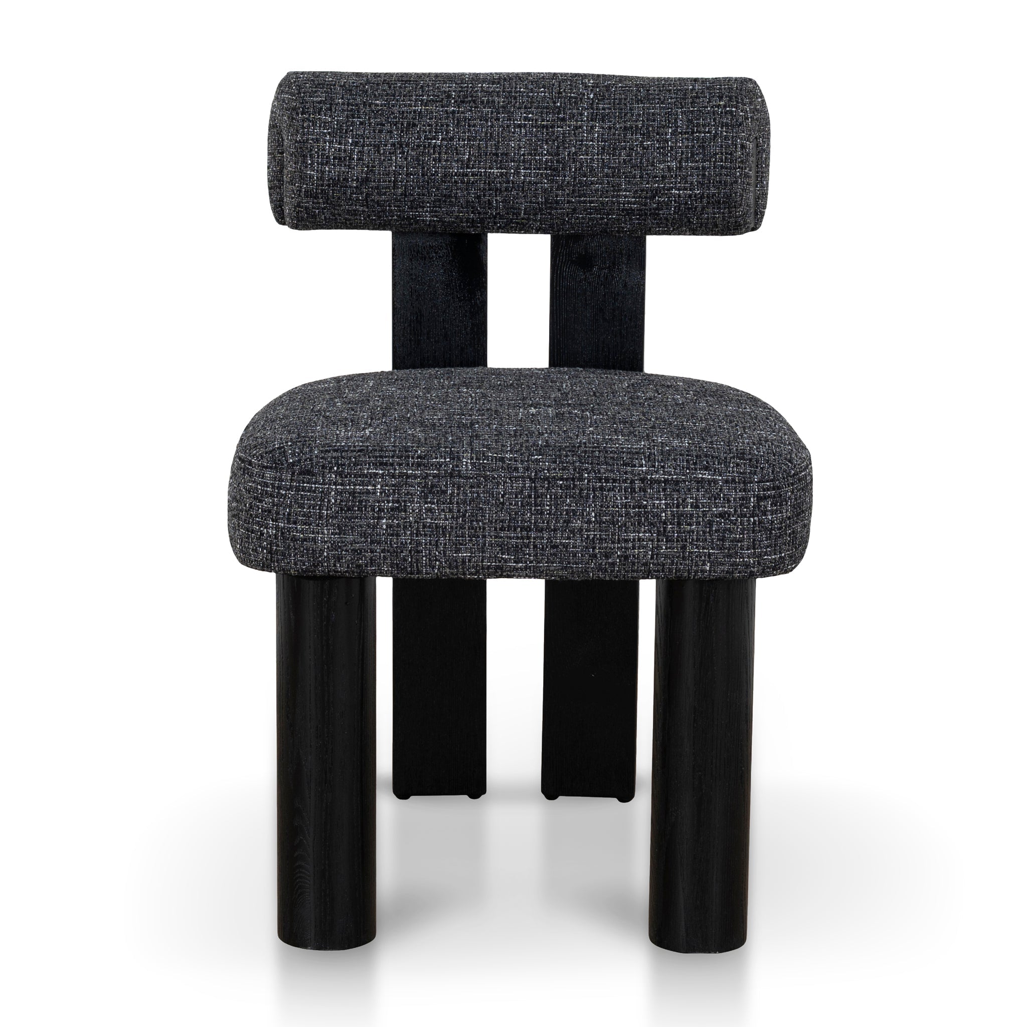CDC10480-OLS Black Dining Chair - Field Charcoal (Set of 2)