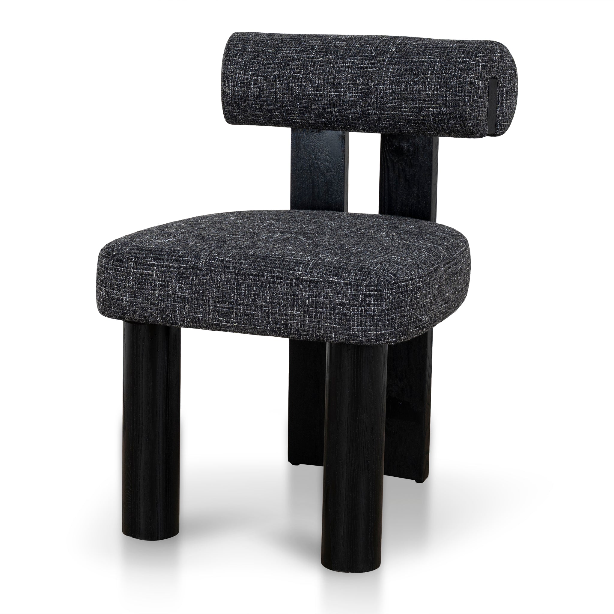 CDC10480-OLS Black Dining Chair - Field Charcoal (Set of 2)