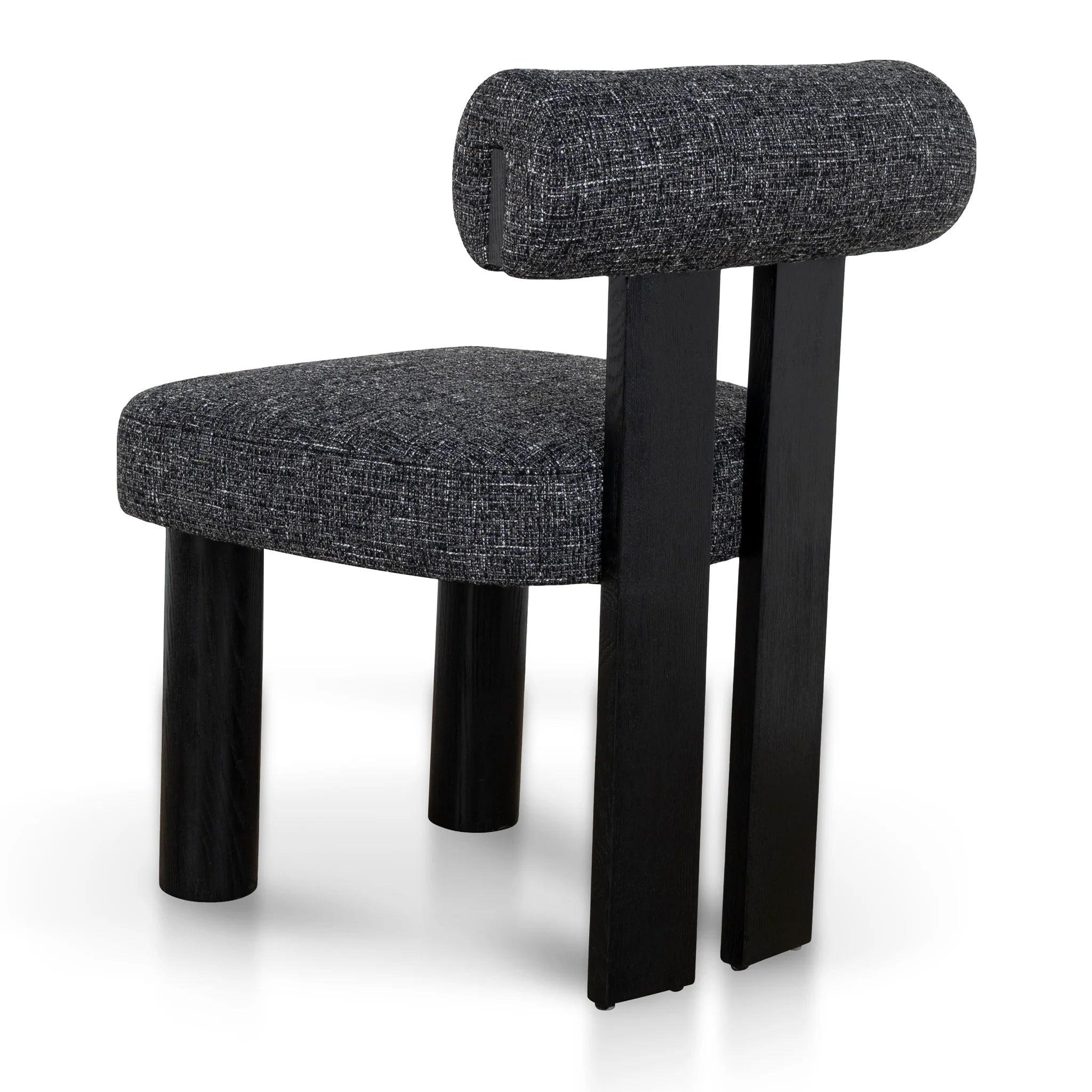 Tinalora Black Dining Chair - Field Charcoal (Set of 2)