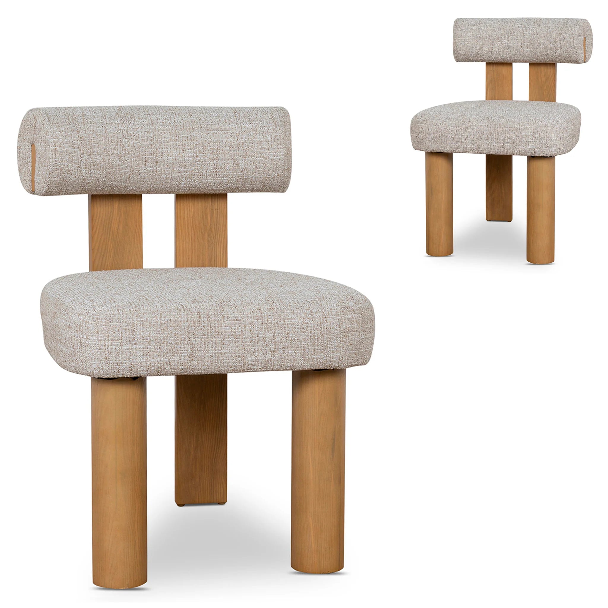 Showcasing Desiluna Natural Dining Chair - Pale Beige (Set of 2) DC10496-OLSx2 Dining Chair by Calibre Furniturs
