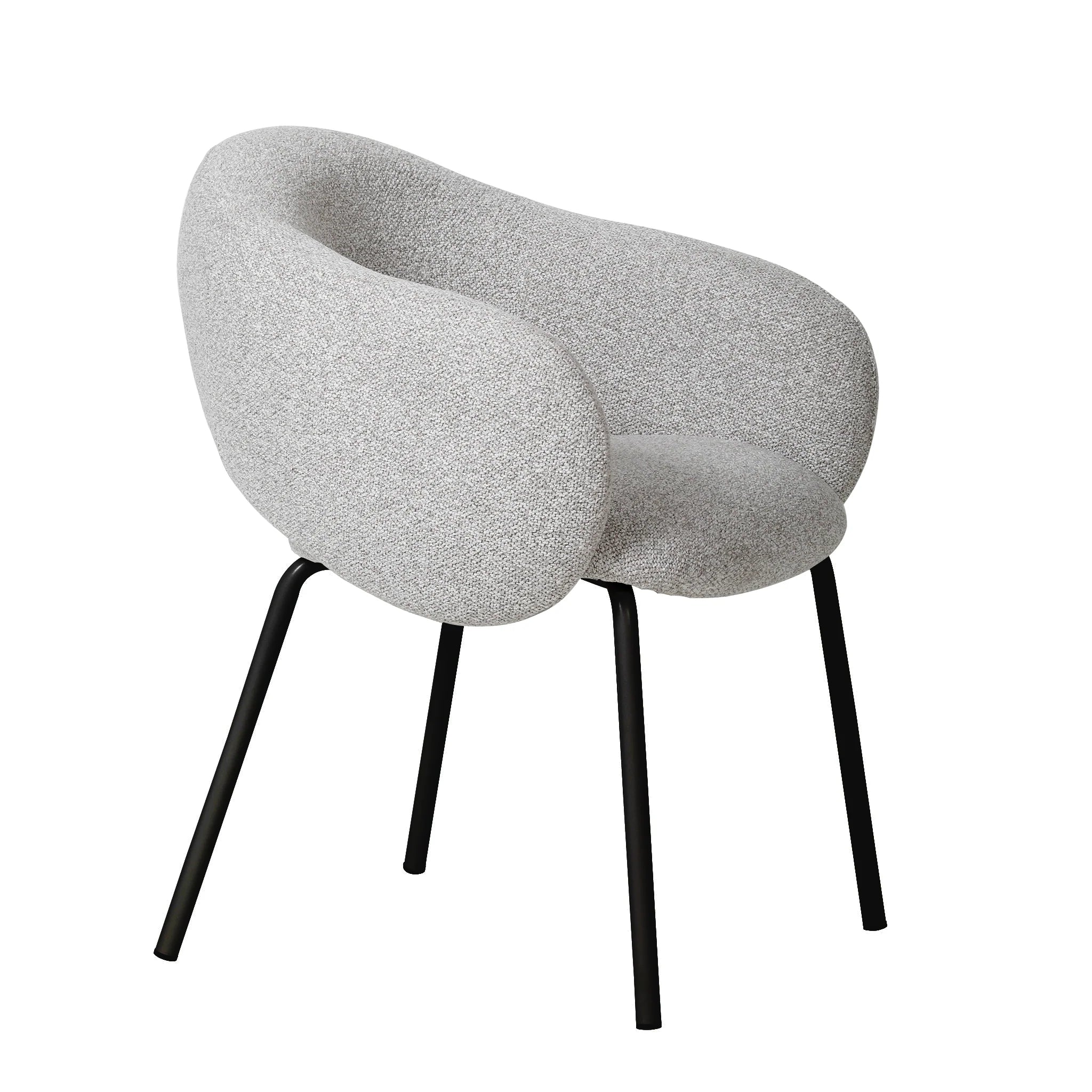 Showcasing Lurelora Black Dining Chair - Clay Grey (Set of 2) DC10536-FHx2 Dining Chair by Calibre Furniturs