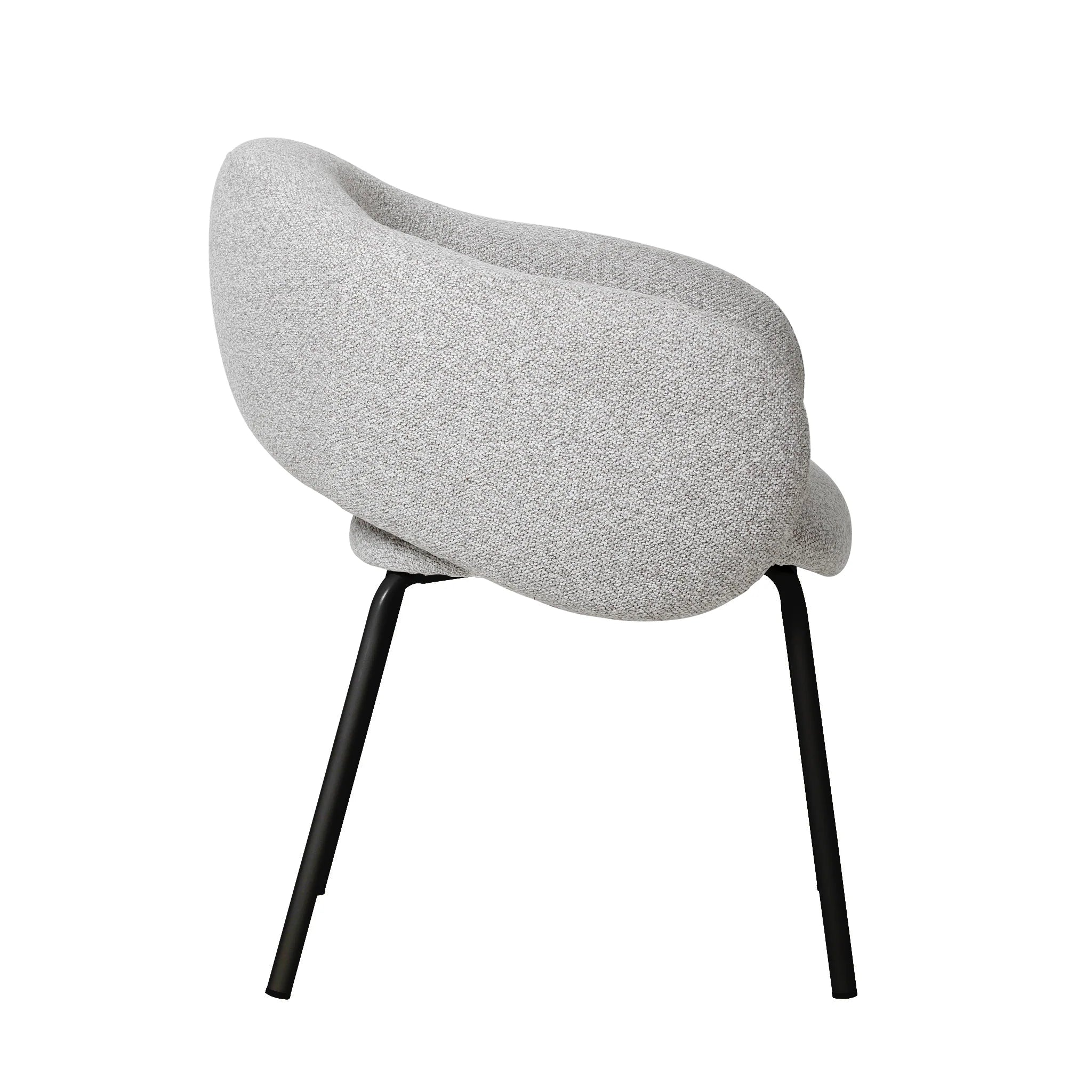 Lurelora Black Dining Chair - Clay Grey (Set of 2)