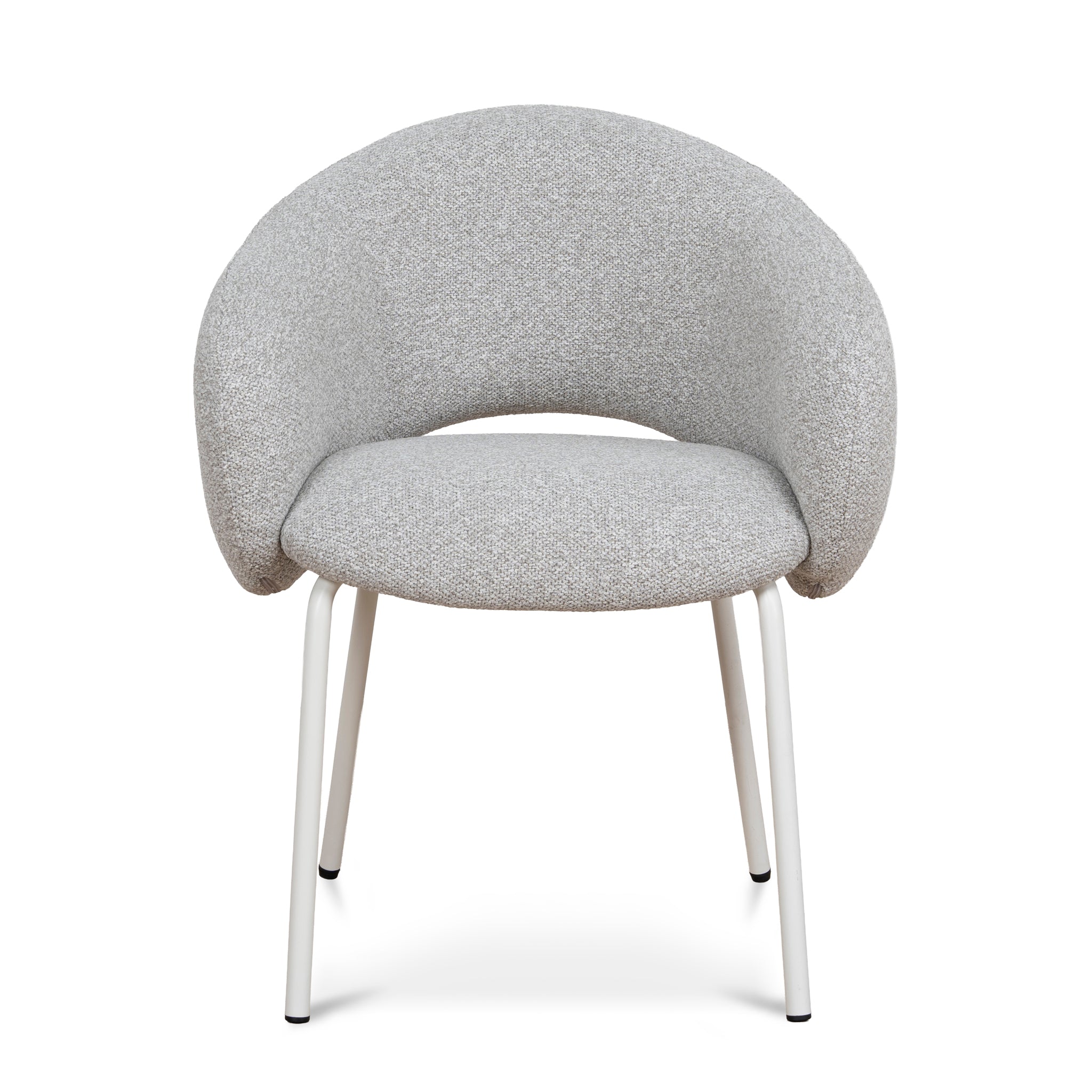 CDC10537-FH White Dining Chair - Clay Grey (Set of 2)