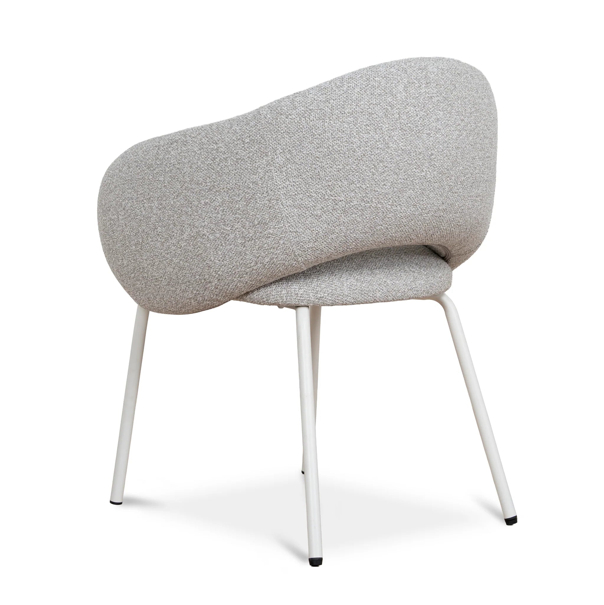 Caresa White Dining Chair - Clay Grey (Set of 2)