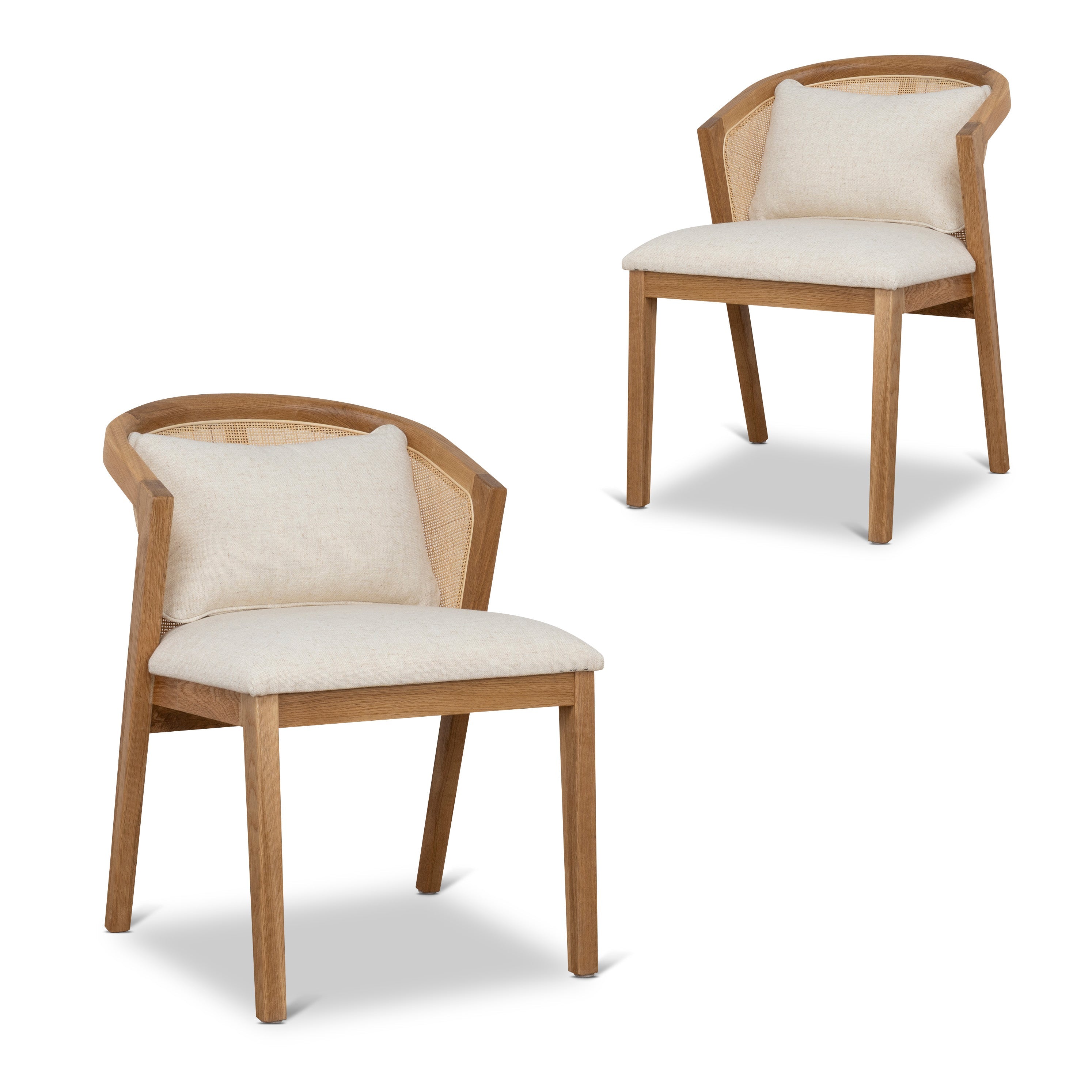Fabric Dining Chair - Dawn Beige (Set of 2)